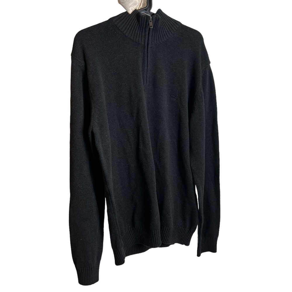 Rodd & Gunn 1/4 zip knit cotton sweater Mens size medium Granite dark gray - Picture 2 of 8